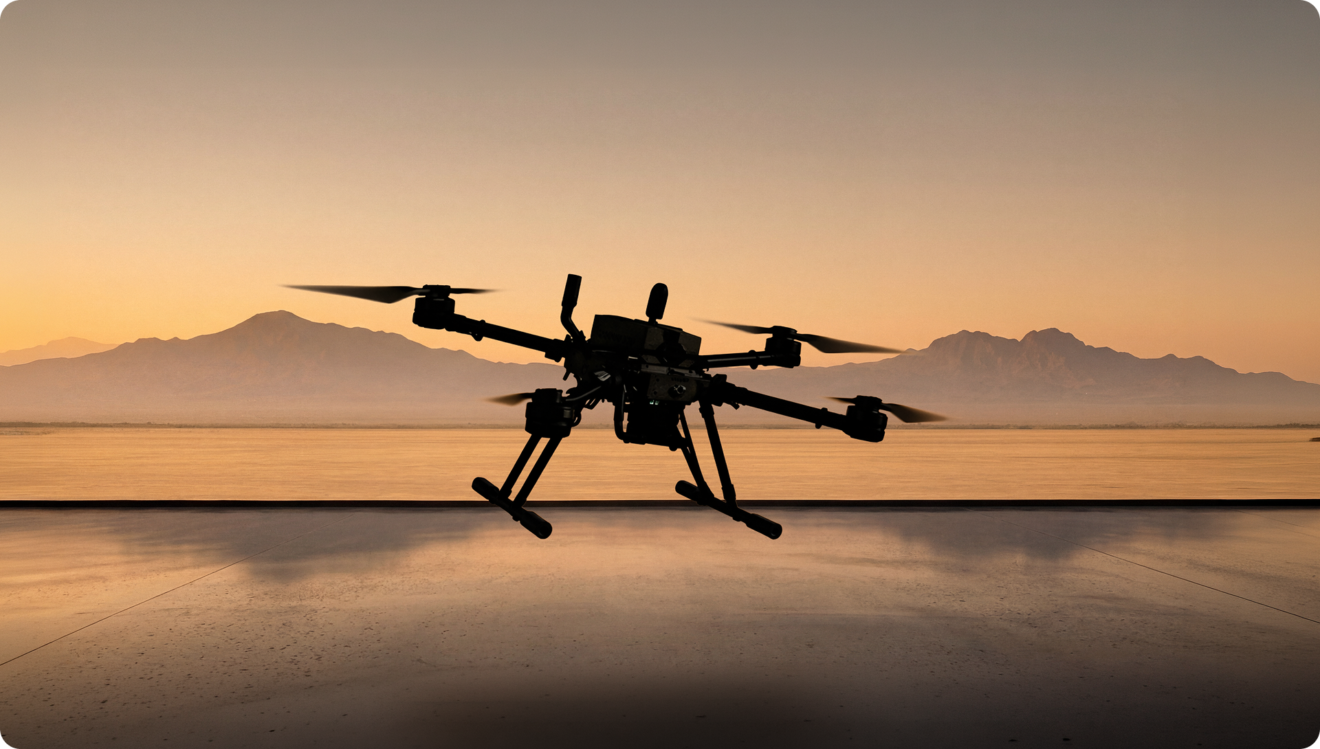 Hercules X4 drone in flight