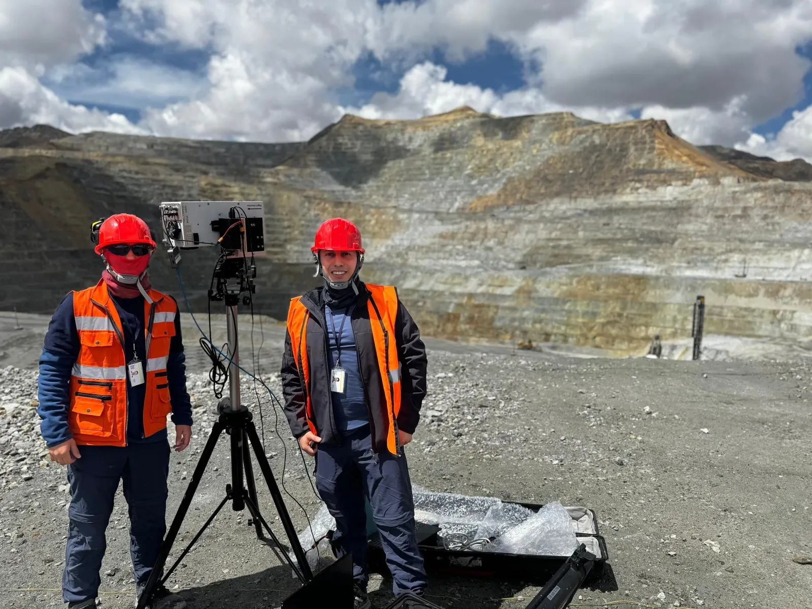 On-site mining surveys